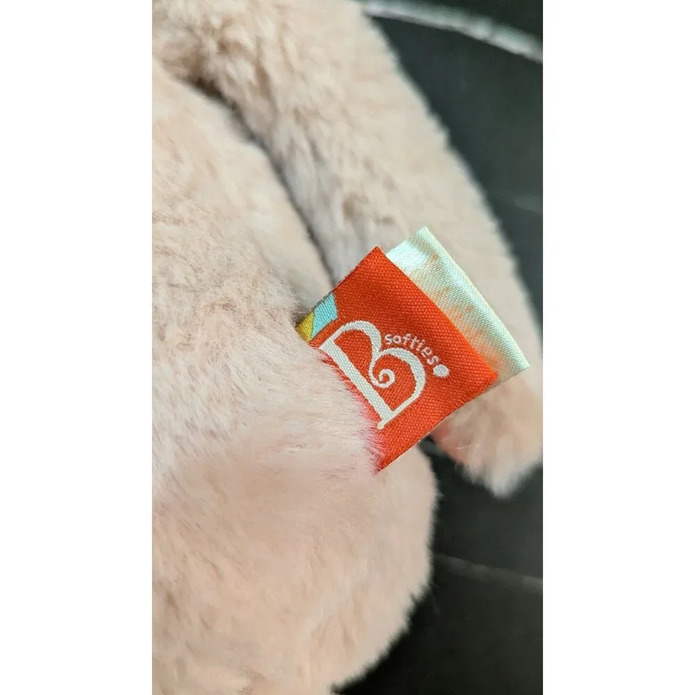 B. Softies Sprinkle Bunny Plush Rabbit Battat B You Pink stuffed animal toy plus